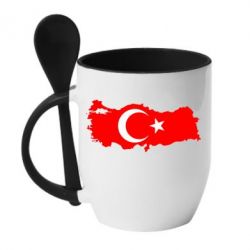 Чашка с ложкой Turkey - PrintSalon