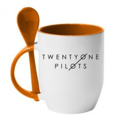 Чашка с ложкой Twenty One Pilots - PrintSalon