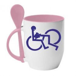 Чашка с ложкой удовольствие