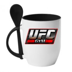 Чашка з ложкою UFC GyM - PrintSalon
