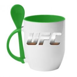 Чашка з ложкою UFC Metal - PrintSalon