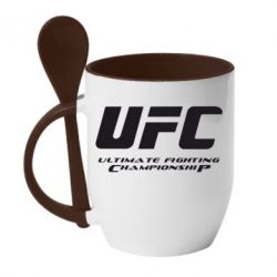 Чашка с ложкой UFC - PrintSalon