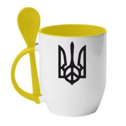 Чашка с ложкой Ukraine Peace - PrintSalon