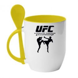 Чашка з ложкою Ultimate Fighting Championship - PrintSalon