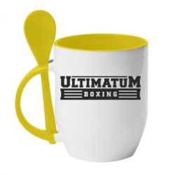 Чашка с ложкой Ultimatum Boxing - PrintSalon