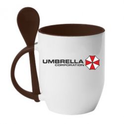 Чашка з ложкою Umbrella Corp - PrintSalon