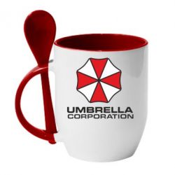 Чашка з ложкою Umbrella - PrintSalon