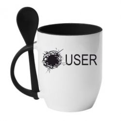 Чашка с ложкой User Habrahabr - PrintSalon