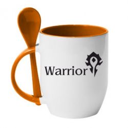 Чашка с ложкой Warrior - PrintSalon