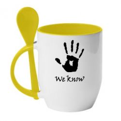 Чашка з ложкою We know - PrintSalon
