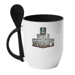 Чашка з ложкою World of Warships - PrintSalon