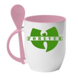 Чашка с ложкой Wu-Tang forever - PrintSalon