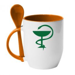Чашка с ложкой Здравоохранение - PrintSalon
