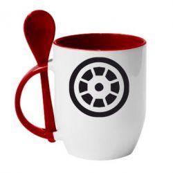 Чашка с ложкой Железный человек - PrintSalon