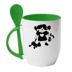 Чашка з ложкою Злюка - PrintSalon