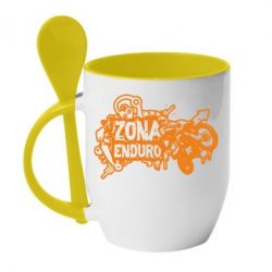 Чашка з ложкою Zona Enduro - PrintSalon