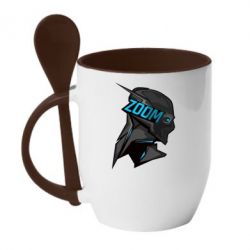 Чашка с ложкой Zoom - PrintSalon