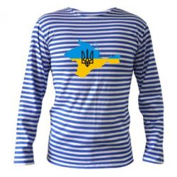 Тельняшка с длинным рукавом Крым это Украина - PrintSalon