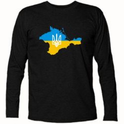 Футболка с длинным рукавом Крым это Украина - PrintSalon