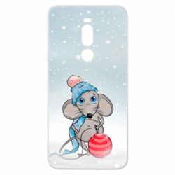 Чохол для Meizu Note 8 Щур і снігопад - PrintSalon