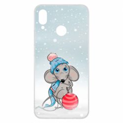 Чохол для Huawei P Smart Plus 2018 Щур і снігопад - PrintSalon