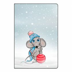 Блокнот з принтом Щур і снігопад - PrintSalon