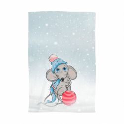 Рушник з принтом Щур і снігопад - PrintSalon