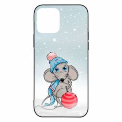 Чохол для iPhone 12 Щур і снігопад - PrintSalon