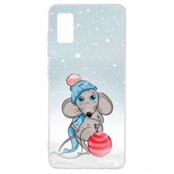Чохол для Samsung A41 Щур і снігопад - PrintSalon