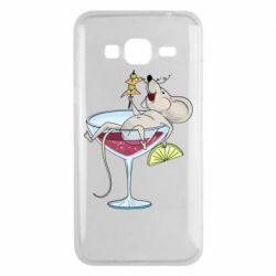 Чохол для Samsung J3 2016 Щур в бокалі - PrintSalon