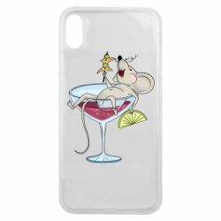 Чохол для iPhone Xs Max Щур в бокалі - PrintSalon