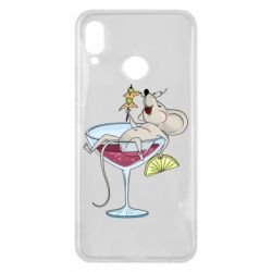 Чохол для Huawei P Smart Plus 2018 Щур в бокалі - PrintSalon