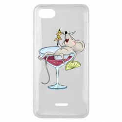 Чохол для Xiaomi Redmi 6A Щур в бокалі - PrintSalon
