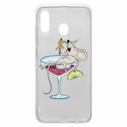 Чохол для Samsung A20 Щур в бокалі - PrintSalon