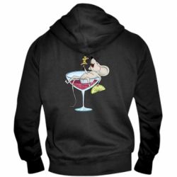 Чоловіче худі на блискавці Щур в бокалі - PrintSalon