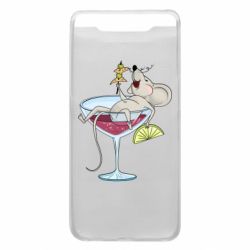 Чохол для Samsung A80 Щур в бокалі - PrintSalon