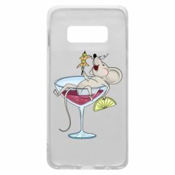 Чохол для Samsung S10e Щур в бокалі - PrintSalon