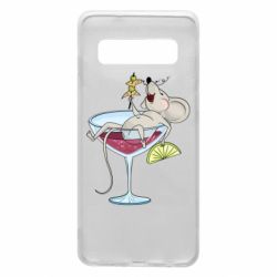 Чохол для Samsung S10 Щур в бокалі - PrintSalon