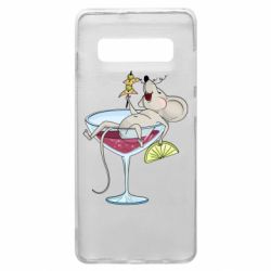 Чохол для Samsung S10+ Щур в бокалі - PrintSalon