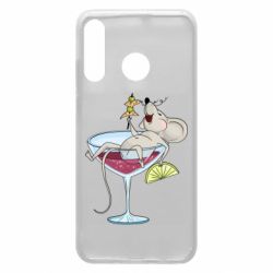 Чохол для Huawei P30 Lite Щур в бокалі - PrintSalon