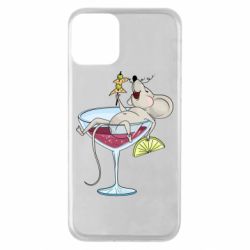 Чохол для iPhone 11 Щур в бокалі - PrintSalon