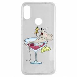 Чохол для Xiaomi Redmi Note 7 Щур в бокалі