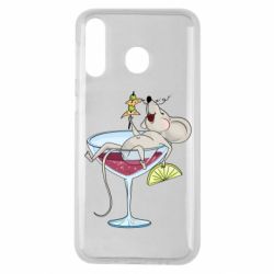 Чохол для Samsung M30 Щур в бокалі