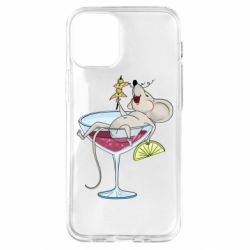 Чохол для iPhone 12 mini Щур в бокалі - PrintSalon