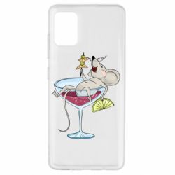 Чохол для Samsung A51 Щур в бокалі - PrintSalon