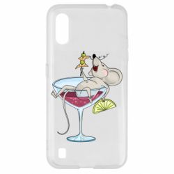 Чохол для Samsung A01 / M01 Щур в бокалі - PrintSalon