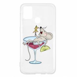 Чохол для Samsung M31 Щур в бокалі - PrintSalon