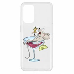Чохол для Oppo Reno 5 4G Щур в бокалі - PrintSalon