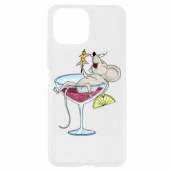 Чохол для Xiaomi Mi11 Lite Щур в бокалі - PrintSalon