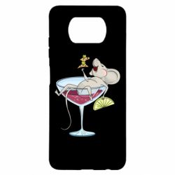 Чохол для Xiaomi Poco X3 Щур в бокалі - PrintSalon